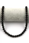 Gold Obsidyen Doğal Taş Dizi 8 mm Fasetli Küre Kesim