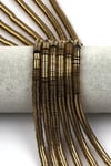 Gold Renk Hematit Dizi 1 x 6 mm Pul Kesim