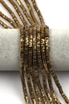 Gold Renkli Hematit Dizi 1 x 4 mm Civata Kesim