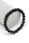 Golden Obsidyen Doğal Taş Bileklik 8 mm Küre Kesim