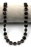 Golden Obsidyen Doğal Taş Dizi 5 x 10 mm Yassı Kesim