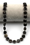 Golden Obsidyen Doğal Taş Dizi 5 x 10 mm Yassı Kesim