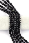 Golden Obsidyen Doğal Taş Dizi 8 mm Fasetli Küre Kesim 