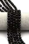 Golden Obsidyen Doğal Taş Dizi 8 mm Fasetli Küre Kesim - DZ-0848