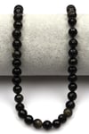 Golden Obsidyen Doğal Taş Dizi 8 mm Fasetli Küre Kesim - DZ-0848