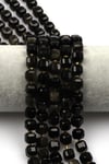Golden Obsidyen Doğal Taş Dizi 8 mm Küp Kesim