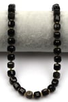 Golden Obsidyen Doğal Taş Dizi 8 mm Küp Kesim