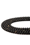 Golden Obsidyen Doğal Taş Dizi 8 mm Küre Kesim