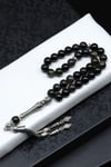 Golden Obsidyen Doğal Taş Tesbih 8 mm Küre Kesim TSB-0571