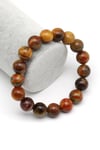 Golden Pietersite Doğal Taş Bileklik 13 mm Küre Kesim