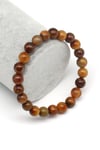 Golden Pietersite Doğal Taş Bileklik 8 mm Küre Kesim