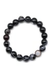 Göz Akik Doğal Taş Bileklik 10 mm Küre Kesim - BLK-2519