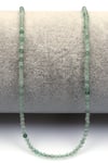 Green Kuvars Doğal Taş Dizi 2 mm Fasetli Küre Kesim - DZ-1572