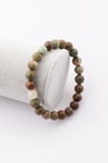 Green Opal Doğal Taş Bileklik 8 mm Küre Kesim