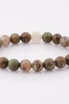 Green Opal Doğal Taş Bileklik 8 mm Küre Kesim