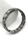 Gri Jasper Doğal Taş Bileklik 12 x 12 mm Özel Kesim - BLK-2422