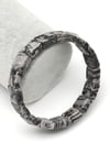Gri Jasper Doğal Taş Bileklik 12 x 12 mm Özel Kesim - BLK-2422