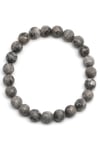 Gri Jasper Doğal Taş Bileklik 8 mm Fasetli Küre Kesim - BLK-2254