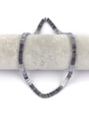 Gümüş Gri Renk Hematit Doğal Taş Dizi 7 x 1 mm W Kesim