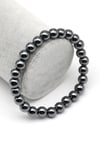 Hematit Doğal Taş Bileklik 8 mm Küre Kesim