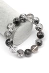 Herkimer Kuvars Doğal Taş Bileklik 16 mm Küre Kesim