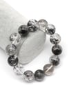 Herkimer Kuvars Doğal Taş Bileklik 16 mm Küre Kesim