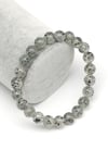 Herkimer Kuvars Doğal Taş Bileklik 8 mm Küre Kesim