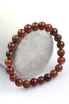 Hessonite Garnet Doğal Taş 8 mm Küre Kesim Bileklik
