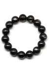 Hypersthene Doğal Taş Bileklik 14 mm Küre Kesim - BLK-2129