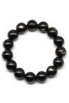 Hypersthene Doğal Taş Bileklik 14 mm Küre Kesim - BLK-2129