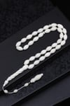 İmame Oymalı Kemik Tesbih 6 x 11 mm Arpa Kesim