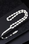 İmame Oymalı Kemik Tesbih 6 x 11 mm Arpa Kesim