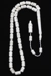 İşlemeli Kemik Tesbih 6 x 10 mm Kapsül Kesim - T-1528