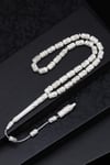 İşlemeli Kemik Tesbih 6 x 10 mm Kapsül Kesim - T-1528