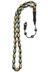 İşlemeli Kuka Tesbih 7 x 12 mm Arpa Kesim