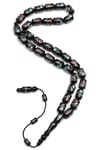 İşlemeli Kuka Tesbih 7 x 12 mm Kapsül Kesim - T-1674