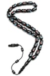İşlemeli Kuka Tesbih 7 x 12 mm Kapsül Kesim - T-1674