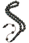 İşlemeli Kuka Tesbih 7 x 8 mm Küre Kesim - T-1683