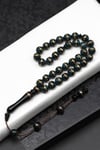 İşlemeli Kuka Tesbih 7 x 8 mm Küre Kesim - T-1683
