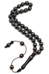 İşlemeli Kuka Tesbih 7 x 8 mm Küre Kesim - T-1683
