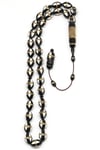 İşlemeli Kuka Tesbih 8 x 12 mm Arpa Kesim