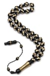 İşlemeli Kuka Tesbih 9 x 10 mm Küre Kesim - T-1596