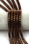 Kahverengi Hematit Dizi 4 x 8 mm Rondel Kesim