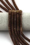 Kahverengi Renkli Hematit Dizi 3 x 8 mm Rondel Kesim
