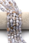Kalsedon Doğal Taş Dizi 10 x 13 mm Mercimek Kesim - DZ-1249