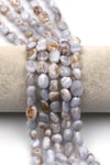 Kalsedon Doğal Taş Dizi 10 x 13 mm Mercimek Kesim - DZ-1249