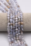 Kalsedon Doğal Taş Dizi 6 x 8 mm Mercimek Kesim - DZ-1269
