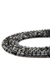 Karlı Obsidyen Doğal Taş Dizi 8 mm Küre Kesim