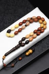 Karma Ağaç Tesbih 8 x 11 mm Arpa Kesim - T-1824