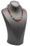 Kehribar-Çakra Doğal Taş Bebek/Çocuk Kolyesi-35 cm
